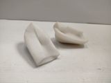 two pieces of paper that are on a table