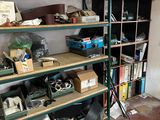 a room with a lot of boxes and boxes on the shelves