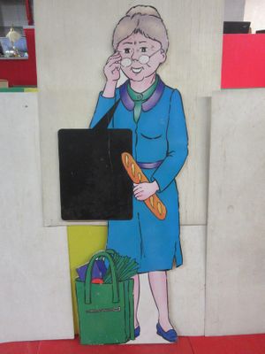 a picture of a woman talking on a cell phone