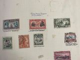 a book with a bunch of stamps on it