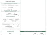 a close up of a document with a barcode on it