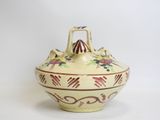 a picture of a vase with a handle on a white background
