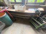 a room with a lot of bottles of milk on the counter