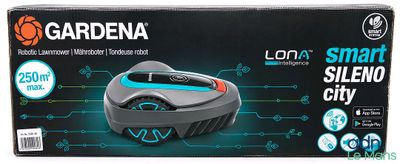 a box of gardena smart silent city vacuum cleaner