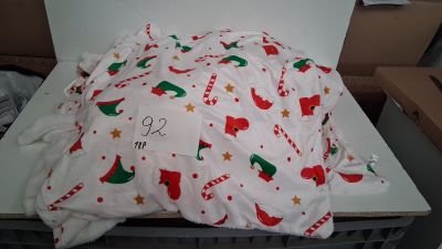 Lot de 18 plaids enfants motif Noël, différents coloris, dif…