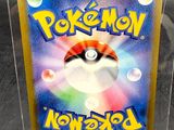 a plastic box with a pokemon card inside of it
