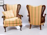 two chairs with striped upholstered upholstered upholstered upholstered upholstered upholstered upholstered upholstered
