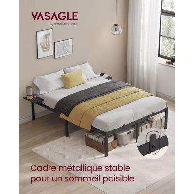637 / STRUCTURE DE LIT - VASAGLE - Cadre de Lit 190 x …