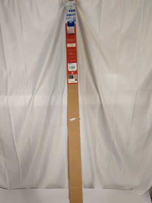 an empty cardboard box sitting on top of a white sheet