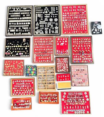 many different types of magnets and magnets on a white surface