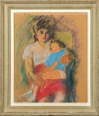 Jean PUY (1876-1960). Maternité.