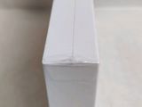 a close up of a white box on a table