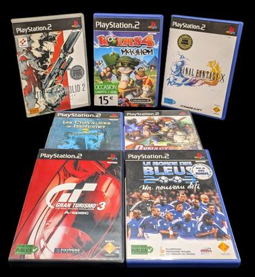Sony - PlayStation 2 - Lot de 7 jeux de différentes licences. - Photo 1
