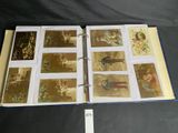 a book with pictures of people on it on a table
