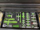 many tools in a tool box on the table