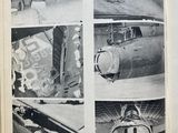 a book open to a page with pictures of a plane