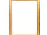 gold frame on a white background with copy space for your text