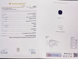 a picture of a certificate with a blue diamond on it