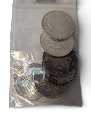 6 Pièces de 50 Fr Hercule, argent (1974, 1975, 1976, 1977, 1978, 1979) - Photo 1
