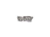 a close up of a diamond ring on a white background