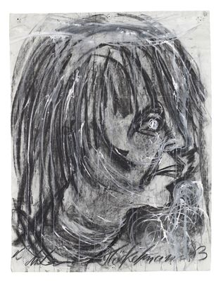 an image of a drawing of a woman with long hair