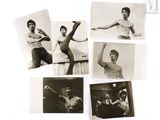 plusieurs photographies en noir et blanc représentant un homme dans différentes poses