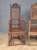 Réunion de trois fauteuils (dont une paire) type caquetoire … (photo 5)