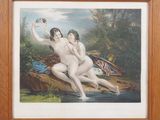 an image of a painting of two nudes in the water