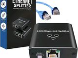 an image of a box of ethernet spliters with a cable connected to it