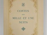 an old french book with the title of the novel contes des mille et une nuts