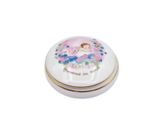 an image of a white box with a picture of a little girl on it