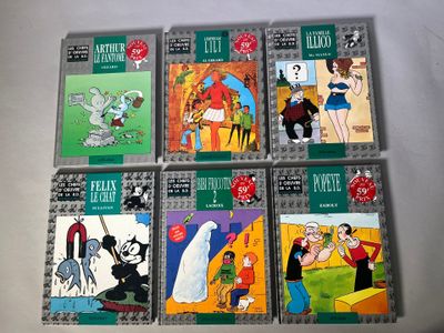 six livres pour enfants sont alignés sur une surface blanche