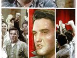 an image of a collage of photos of a man with his mouth open