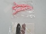 two pieces of plastic that have been wrapped in plastic