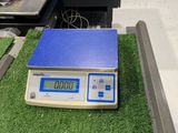 an image of a scale sitting on top of a table covered in green grass