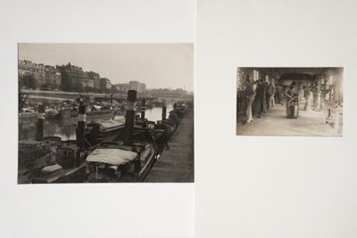 PARIS. 2 Photos. Circa 1900 et 1914. Tirage argentique ; sou…