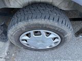 a close up of a tire on the ground