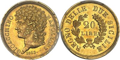 a gold coin with a bust of a man on it