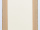 a painting of a brown frame with a white background