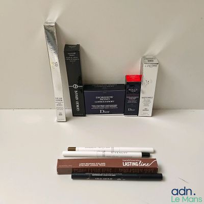 three different types of mascaras on a white table
