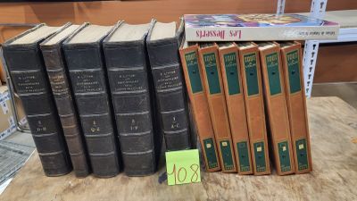 5 livres langue française XIXème + 7 livres de cuisine
