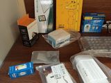 many items that are sitting on a wooden table