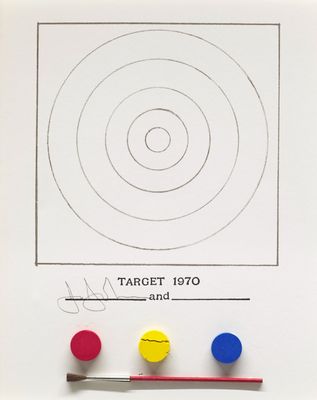 une image représentant un dessin d'une cible composée de quatre cercles et d'un crayon