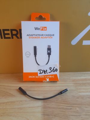 DH 360// Wefix adaptateur usb type c vers jack 3.