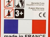 a sticker that says fluo place made in france