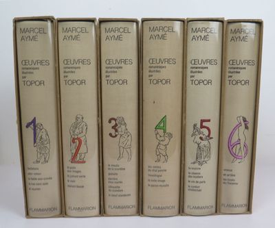 six books in a row on a white surface with a white background