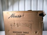 a cardboard box with a picture of a table inside of it