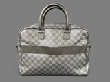 louis vuitton damier canvas and leather handbag
