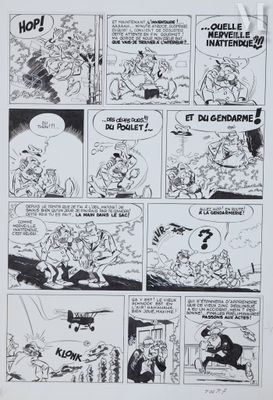 une vieille bande dessinée sur laquelle figurent tout un tas de personnages de dessins animés
