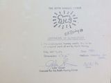 a picture of a certificate on a white paper